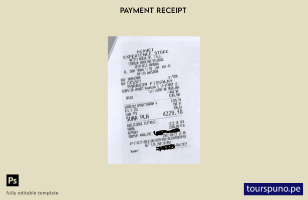 lista para imprimir la plantilla de cheque de pago de la tienda Huawei
